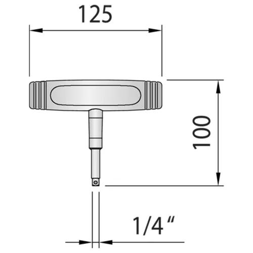 Nyomatékkulcs DREMOMETER T-FS 1/4" 7 Nm, fix beállított (GEDORE 763-07)