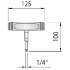 Nyomatékkulcs DREMOMETER T-FS 1/4" 10 Nm, fix beállított (GEDORE 763-10)