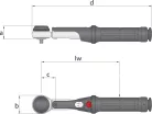 Nyomatékkulcs TORCOFIX K 1/4" 1-5 Nm (GEDORE 4549-00)