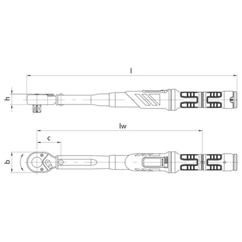 Nyomatékkulcs DREMASTER UK 1/2" 40-200 Nm (GEDORE DMUK 200)
