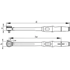 Nyomatékkulcs TORCOFIX K 1/2" 40-200 Nm (GEDORE TF-K200)