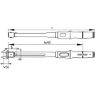 Nyomatékkulcs TORCOFIX SE 9x12, 20-100 Nm (GEDORE TF-SE100)