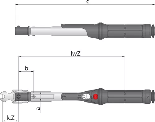 Nyomatékkulcs TORCOFIX Z 16 80-400 Nm (GEDORE 4440-01)