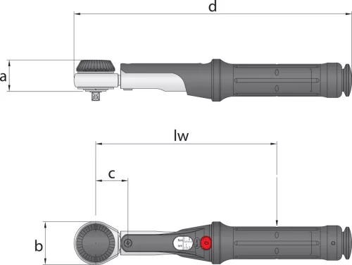 Nyomatékkulcs TORCOFIX K 1/2" 60-300 Nm (GEDORE 4550-30)