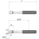 Nyomatékkulcs TORCOFIX FS 9x12 17-85 Nm (GEDORE 4150-85 OHNE FEST)