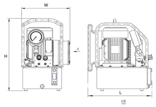 Elektromos tápegység hidraulikus nyomatékkulcshoz (WREN Hydraulic KLW4000)